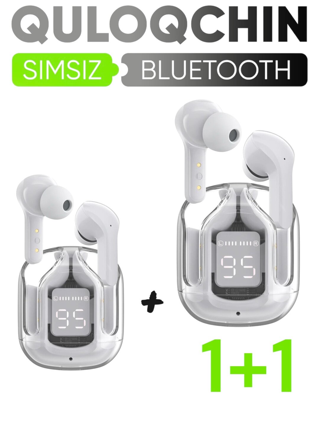 Наушники, беспроводные, Air 31, с микрофоном, дисплей, Bluetooth 5.3