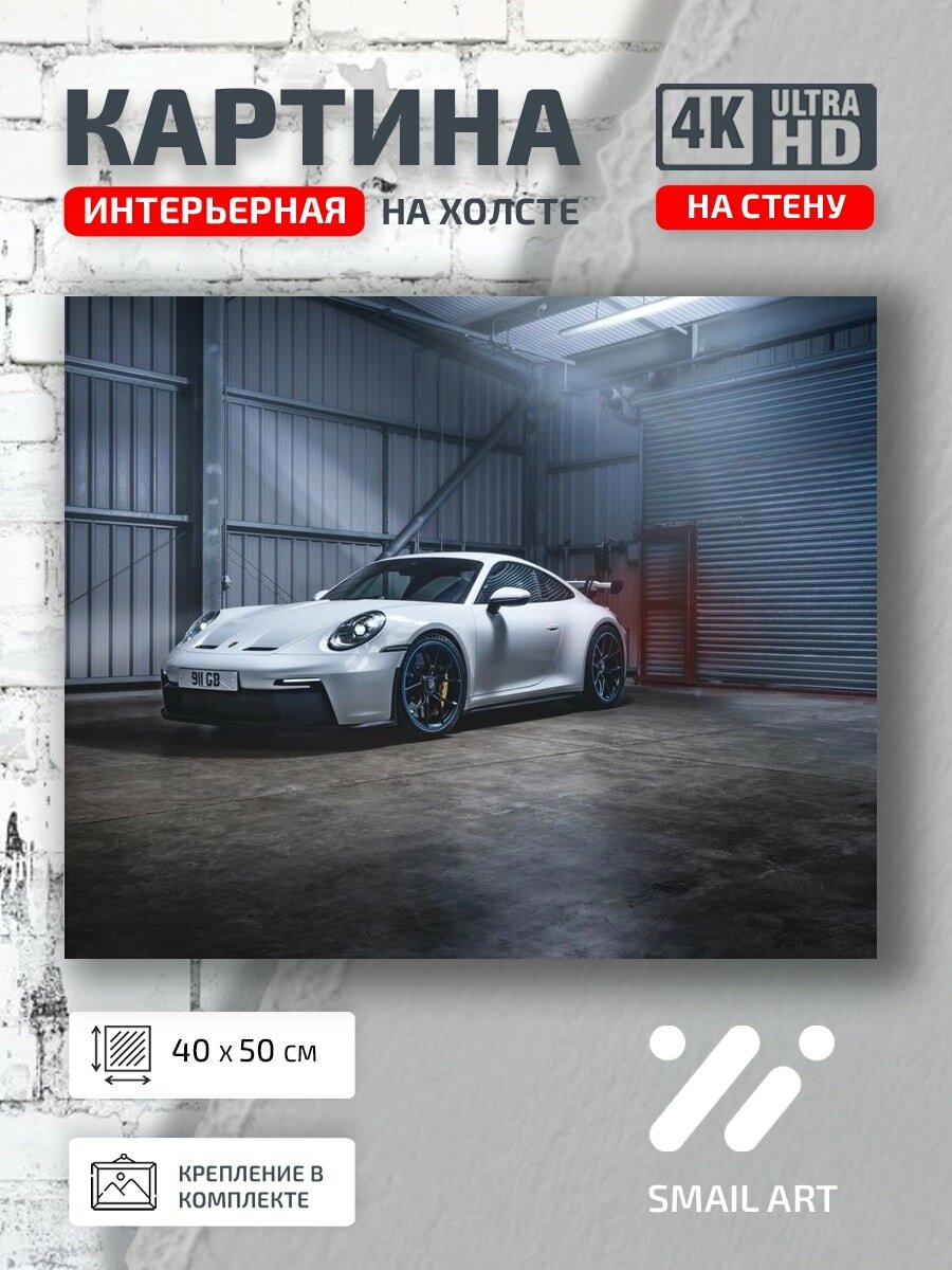 Картина на холсте интерьерная 40 на 50 на стену GT3 PDK для гостиной атмосфера