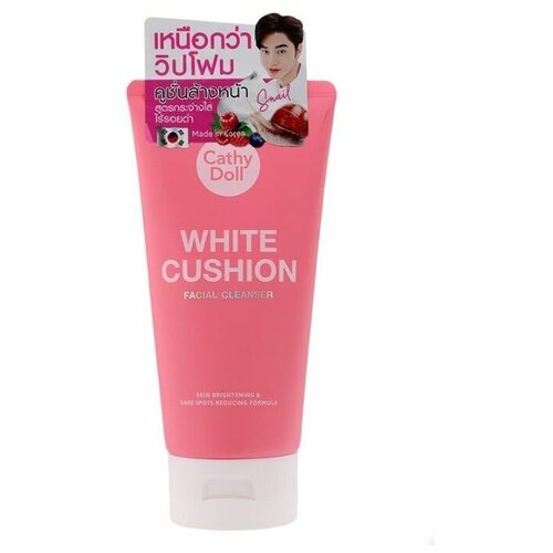 Очищающая пенка-кушон от Cathy Doll с экстрактами ягод и слизью улитки для глубокого очищения, отбеливания и уменьшения тусклости кожи - 120 мл
