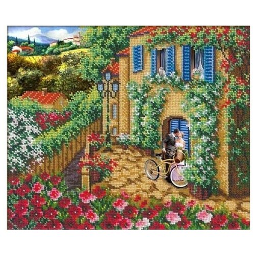 фото Набор вышивки бисером «счастливы вместе», 31x26 см, русская искусница