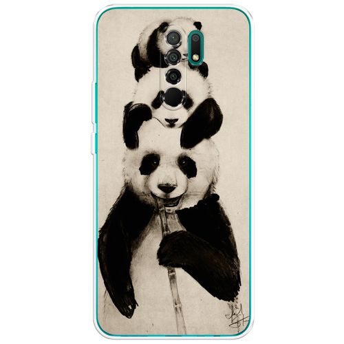 Силиконовый чехол на Xiaomi Redmi 9 / Сяоми Редми 9 Семейство панды