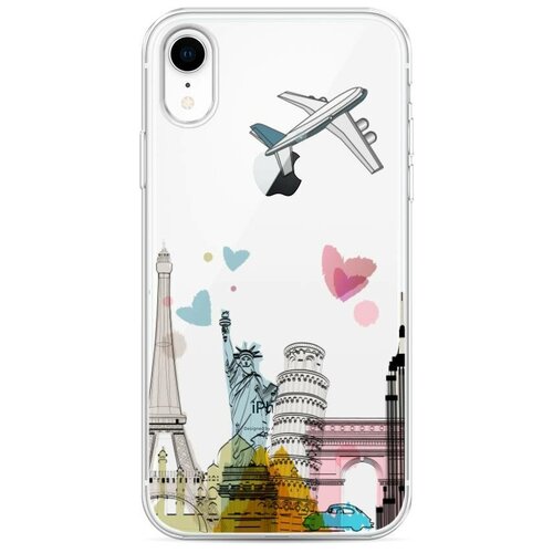 фото Силиконовый чехол "самолет путешествий" на apple iphone xr / айфон xr case place