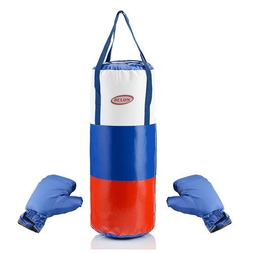 фото Набор для бокса патриот: груша цилиндр 60 см х ø25 см. (тент) + перчатки belon