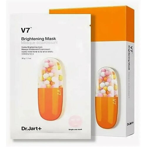 Витаминизированная маска выравнивающая тон Dr.Jart V7 Brightening Mask, 5 шт