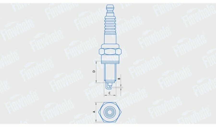 Свеча зажигания Finwhale F501