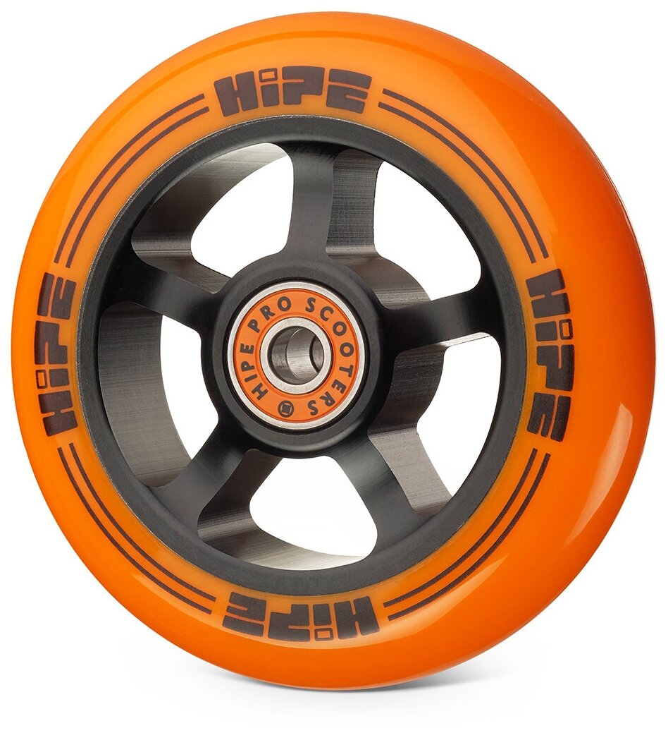 Колесо Hipe н1 100mm Black/orange