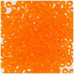 Бисер круглый Gamma 5, 10/0, 2,3 мм, 10 шт*5 г, 1-й сорт, E130 оранжевый - изображение