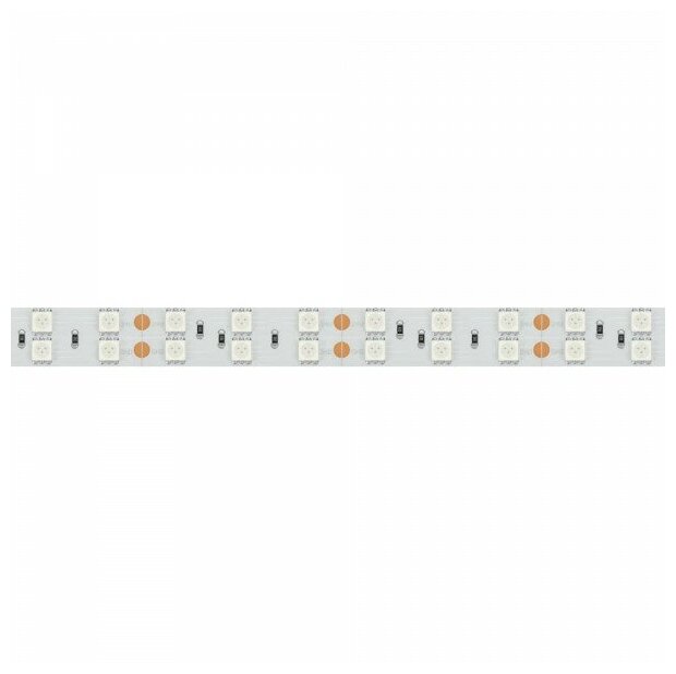 Светодиодная лента RT 2-5000 24V Yellow 2x2 (5060, 600 LED, LUX) (Arlight, 28.8 Вт/м, IP20) - фотография № 2