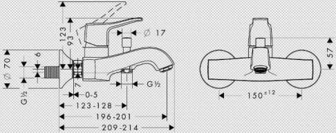 Смеситель для ванны Hansgrohe - фото №10