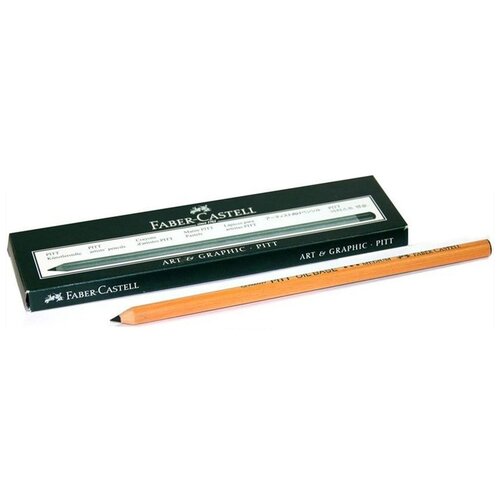 Faber-Castell Карандаш масляный Pitt Oil Base средний, 6 штук, 199 черный