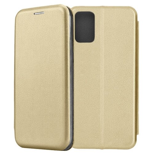 чехол накладка krutoff soft case кроссовки мужские уличный стиль для samsung galaxy m51 m515 черный Чехол-книжка Fashion Case для Samsung Galaxy M51 M515 золотой