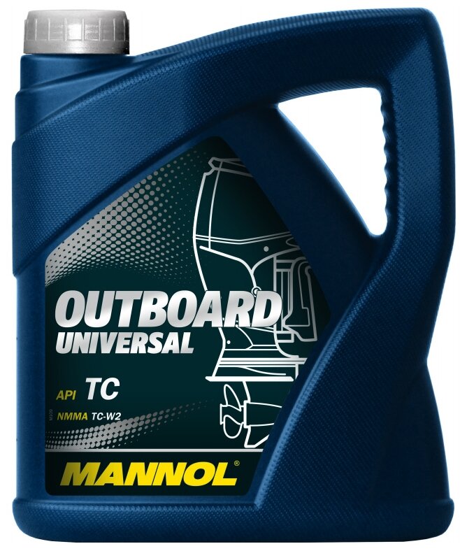 Минеральное моторное масло Mannol Outboard Universal, 4 л