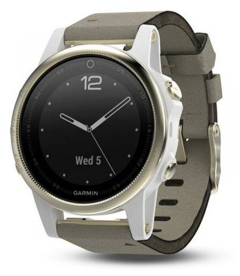 Garmin Умные часы Garmin Fenix 5s Sapphire with Suede Band #010-01685-13