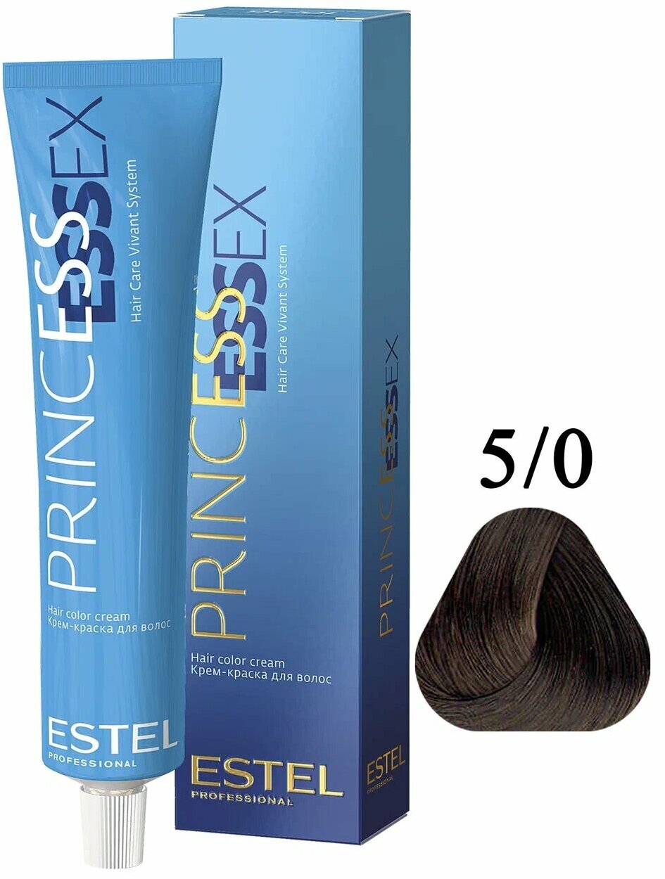 Крем-краска ESTEL для волос Princess Essex, 60 мл 5/0 светлый шатен