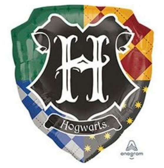 ANAGRAM Шар фольгированный 27" «Гарри Поттер», герб Хогвартса, фигура