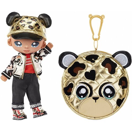 на на на сюрприз гламурные 2 серия джанни уайлд na na na surprise glam series 2 boy gianni wilde cheetah doll Кукла На На На сюрприз, Na! Na! Na! Surprise кукла Gianni Wilde + сумочка 2 в 1. Серия Glam 2