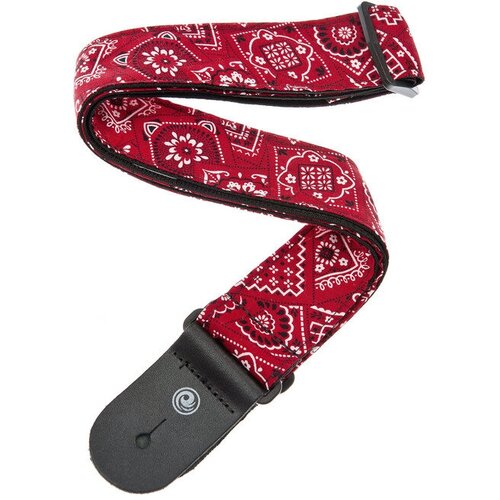 50G02 Тканный ремень для гитары, рисунок «Bandana Red», Planet Waves ремень для гитары planet waves by d addario 50g02 bandana red