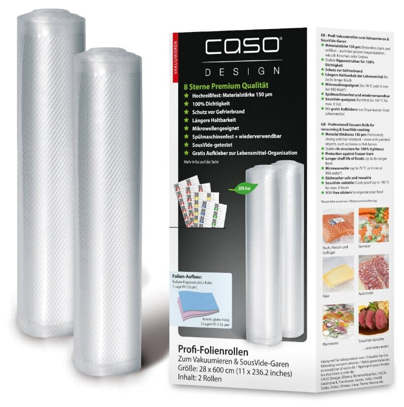 Вакуумная упаковка (рулон) CASO VC 2 x (28 x 600) - фотография № 12