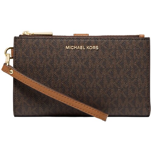 Кошелек MICHAEL KORS, фактура зернистая, коричневый