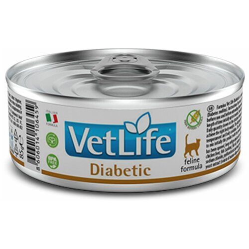 Влажный корм Farmina Vet Life Diabetic для кошек при диабете, 85 г