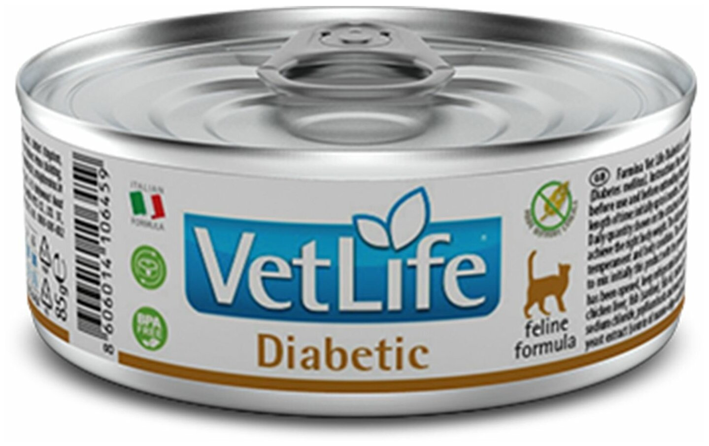 Влажный корм Farmina Vet Life Diabetic для кошек при диабете, 85 г — купить в интернет-магазине по низкой цене на Яндекс Маркете