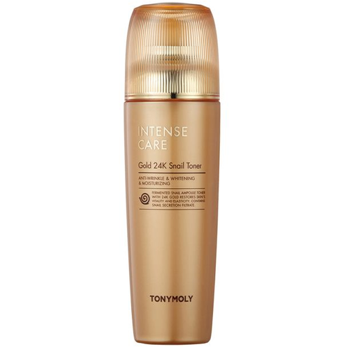 Тонер с 24K золотом и улиточным муцином для интенсивного ухода TONY MOLY Intense Care Gold 24K Snail Toner 140ml (без коробочки).