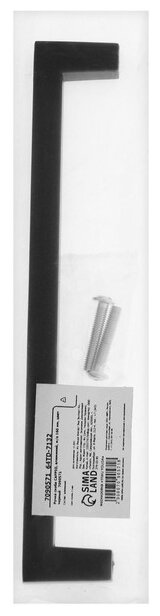 Ручка-скоба CAPPIO SQUARE RSC007, алюминий, м/о 160 мм, цвет черный