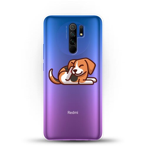 фото Силиконовый чехол бигль на xiaomi redmi 9 andy & paul