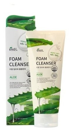 EKEL Пенка для умывания с экстрактом алоэ Foam Cleanser Aloe, 180мл