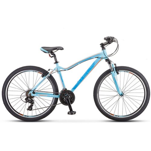 Женский велосипед Stels Miss 6000 V K010, год 2022, цвет Голубой, ростовка 15