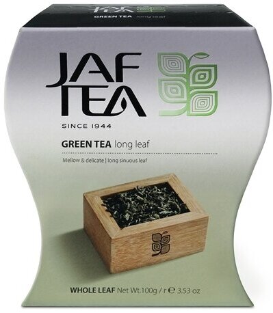 Чай зелёный JAF TEA Long leaf листовой, 100 г. - фотография № 3