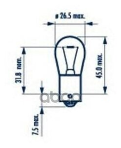 Лампа 24v P21w 21w Standard 1 Шт. Картон Narva арт. 17643