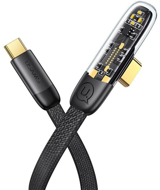 Кабель USAMS US-SJ587 Type-C PD 100W 2м Чёрный SJ587USB01