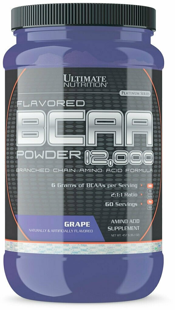 BCAA для спортсменов Ultimate Nutrition BCAA 12,000 Grape 457 гр