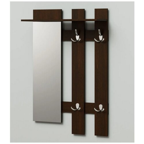 Вешалка настенная в прихожую Bruno Daily 780х270х1180 Венге темный 2990₽