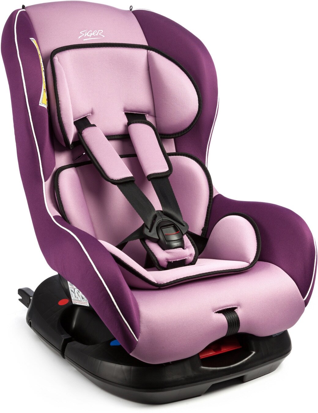 Автокресло SIGER Наутилус ISOFIX фиолетовый (0-4 лет 0-18 кг группа 0+/1)