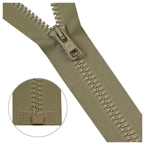 фото Молния трактор тип 10 (6мм) 1 замок 60см arta (110 фисташковый) 5 шт