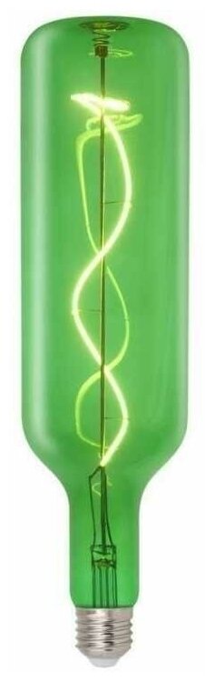 Лампа филаментная винтажная Ретроник Бутылка, спираль, зелёное стекло, 5 Вт, 2250, E27, SF43