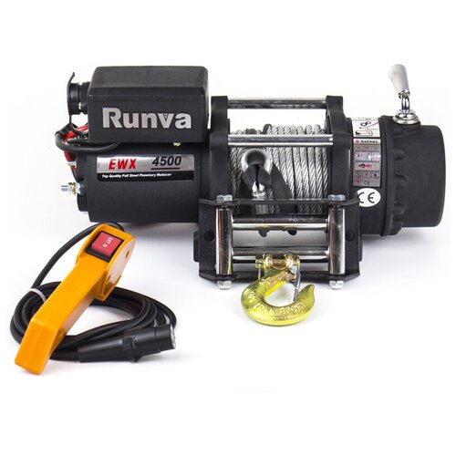 Лебедка Runva EWX 4500 U, 2050 кг, 12V, стальной трос