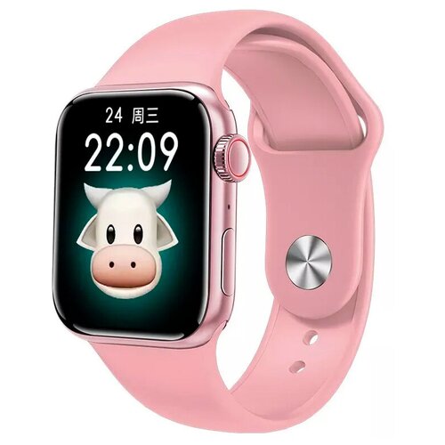Умные смарт часы 2021, Smart Watch M26 Plus / Розовый