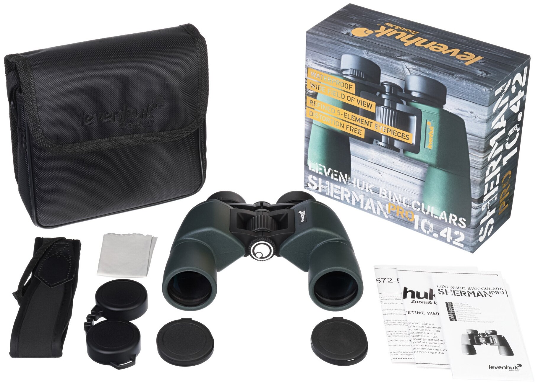 Бинокль Levenhuk Sherman PRO 10x42 — фото 1