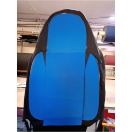 Чехлы Ваз Lada Largus 14-19 Жаккард/Велюр 5 Мест Боковая Поддержка Синие Лидер AVTOREAL арт. 543 синие