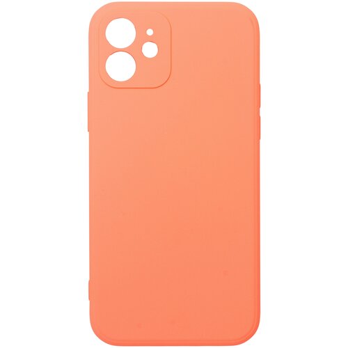 Защитный чехол для Apple iPhone 12 силиконовый цветной защита со всех сторон silicone case (грейпфрут)