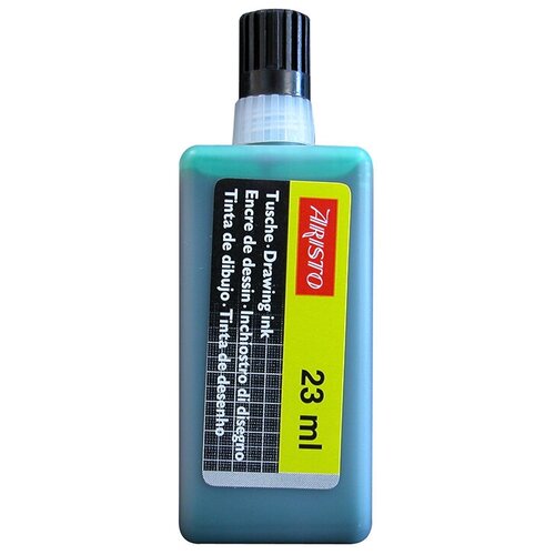 Тушь Aristo для заправки Рапидографов Изографов 23 мл Зеленый цвет 950₽