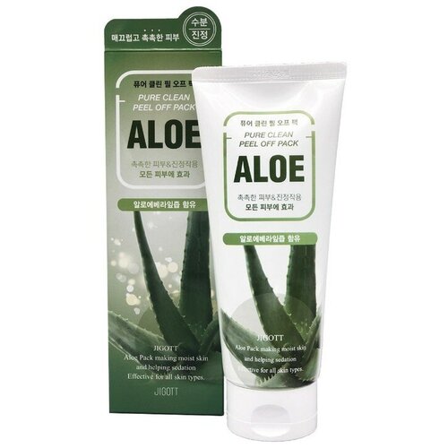 JIGOTT Маска-плёнка для лица на основе экстракта алоэ Aloe Pure Clean Peel Off Pack jigott маска плёнка для лица на основе экстракта алоэ aloe pure clean peel off pack