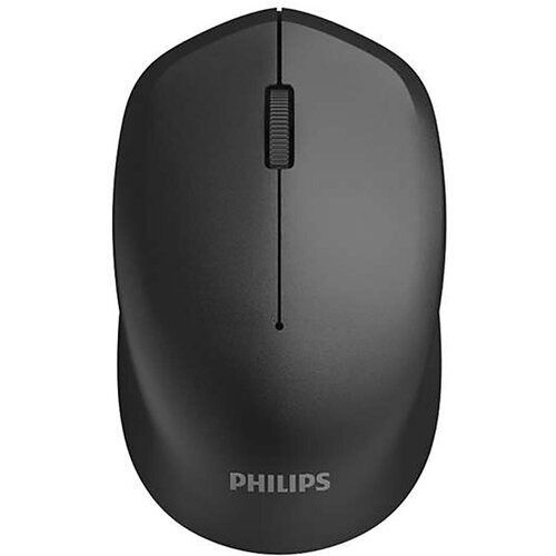 Мышь беспроводная Philips M344, 1600dpi, Wireless/USB, Черный SPK7344 клавиатура и мышь wireless hiper osw 2100 черные 114 кл usb 1600dpi 4 кн