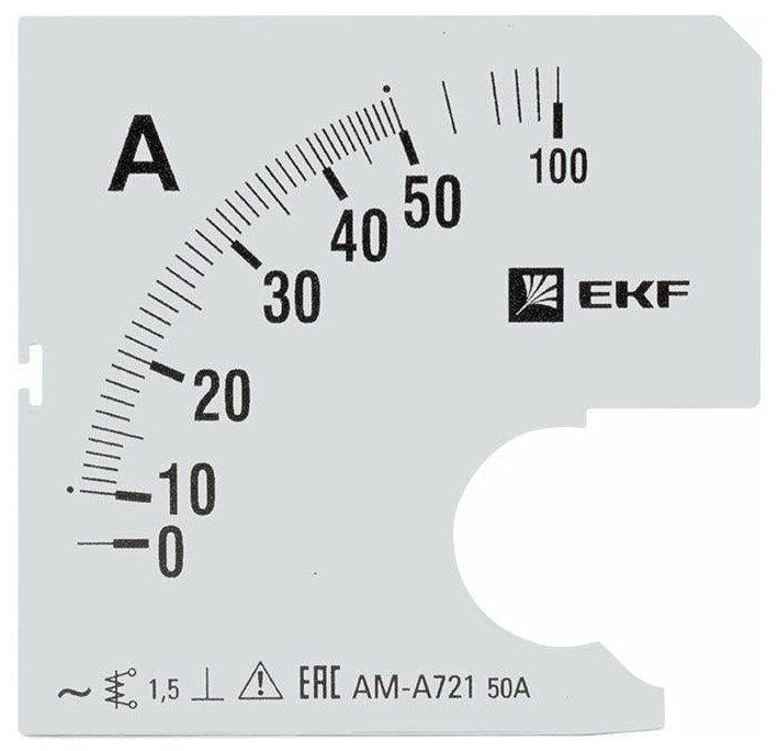 s-a721-50 Шкала сменная для A721 50/5А-1,5 PROxima EKF - фото №1