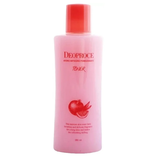 тонер Deoproce Hydro Pomergranate, 380 мл deoproce антивозрастной тонер с экстрактом граната hydro antiaging pomegranate toner380 мл