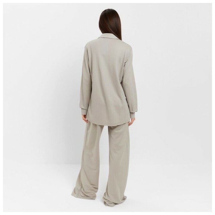 Комплект женский (рубашка, брюки, топ) KAFTAN "Base" - фотография № 3