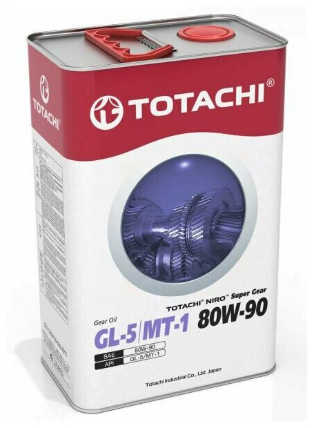Масло трансмиссионное TOTACHI NIRO Super Gear GL-5/MT-1 80W-90 минеральное 4 л 60904